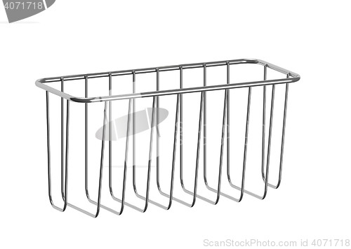 Image of Wire soap holder isolated