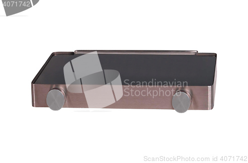 Image of Electric portable stove on a heating element