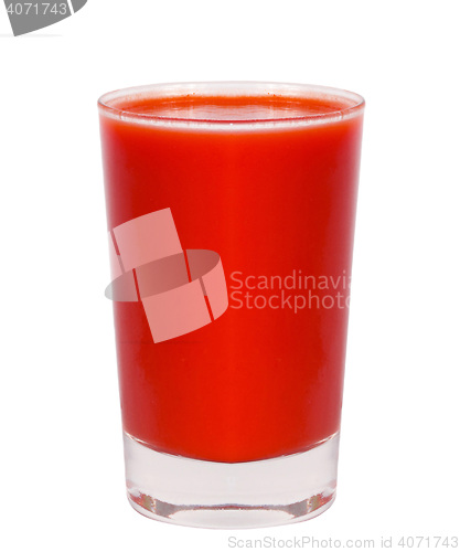 Image of tomato juice glass