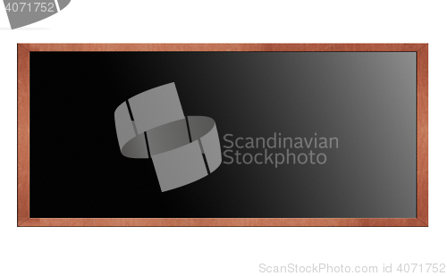 Image of blackboard isolated on white