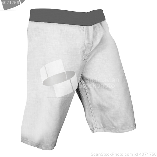 Image of white shorts isolated