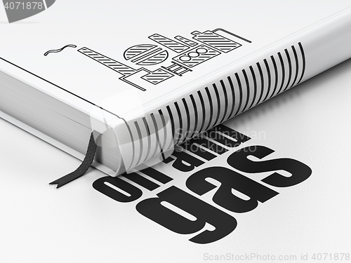 Image of Industry concept: book Oil And Gas Indusry, Oil and Gas on white background