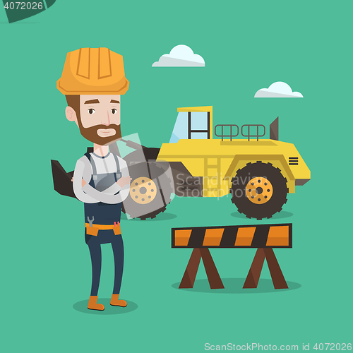 Image of Confident builder with arms crossed.