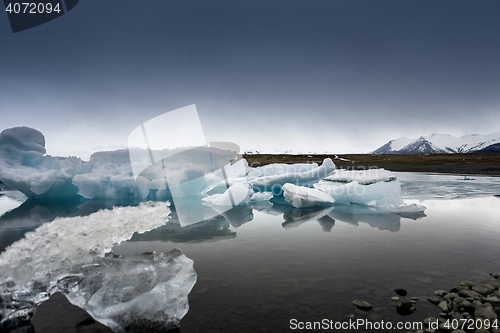 Image of Icebergs at glacier lagoon 