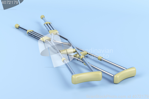 Image of Pair of underarm crutches