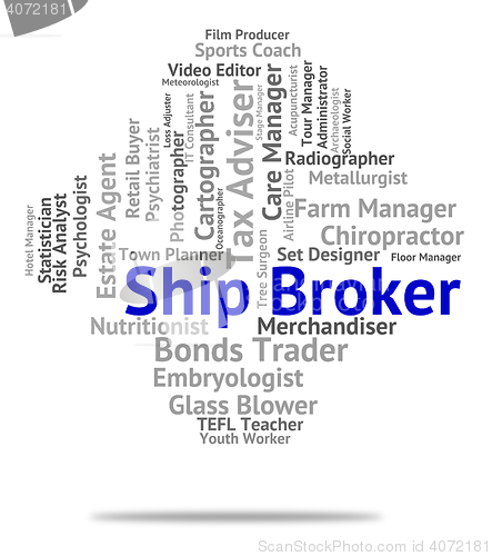 Image of Ship Broker Represents Deliver Courier And Package