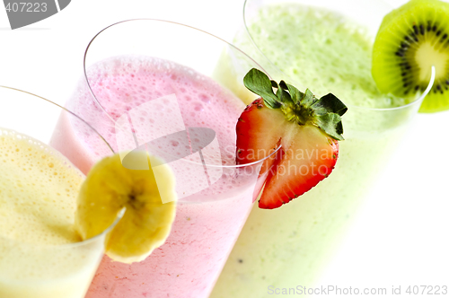 Image of Assorted fruit smoothies