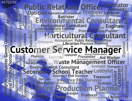 Image of Customer Service Manager Indicates Help Desk And Assistance