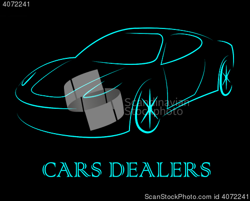 Image of Car Dealers Indicates Business Organisation And Automobile