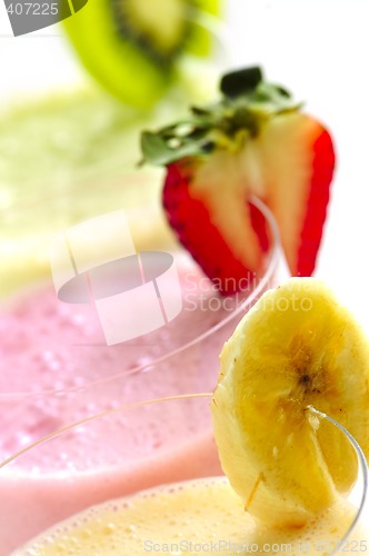Image of Assorted fruit smoothies