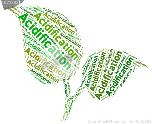 Image of Acidification Word Means Environment Ph And Text