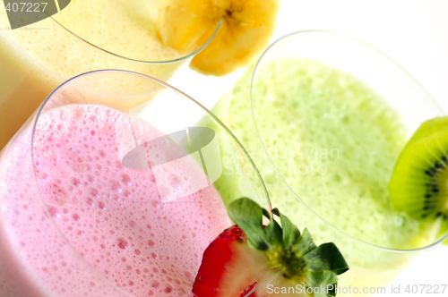 Image of Assorted fruit smoothies