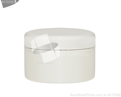 Image of Cream, Gel Or Powder, Light White Jar Can Cap Bottle