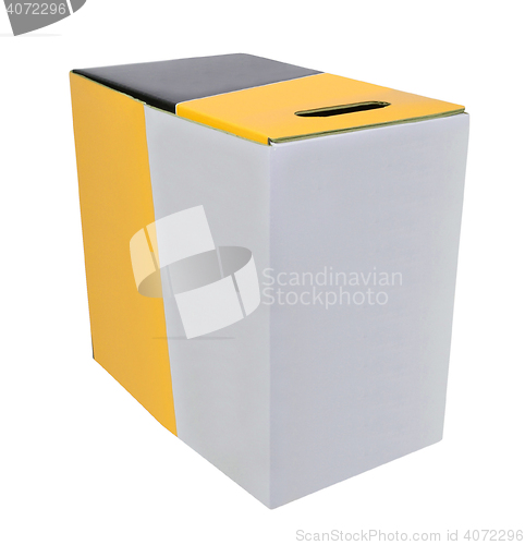 Image of Cardboard box isolated