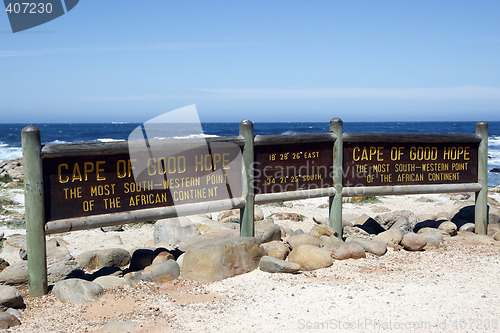 Image of cape of good hope signpost