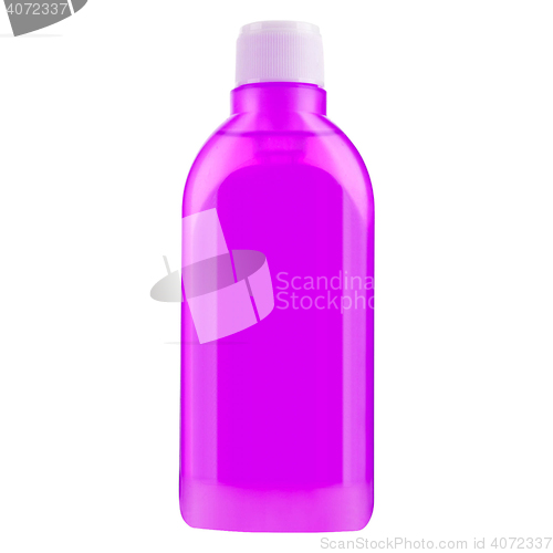 Image of Plastic bottle with cleaning liquid