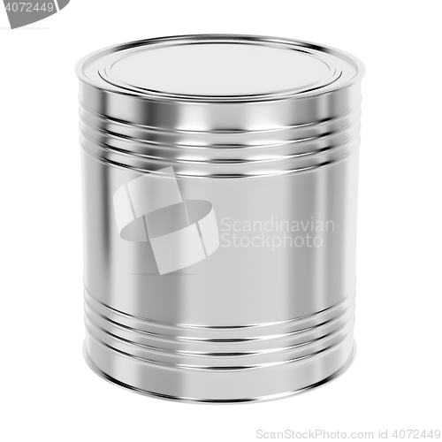 Image of Tin can isolated on white