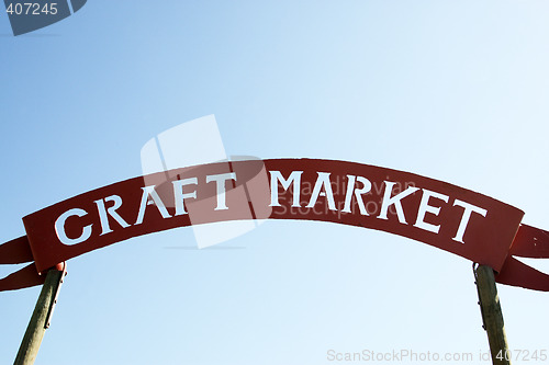 Image of craft market sign