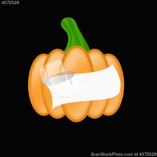 Image of Pumpkin on the white.Raster