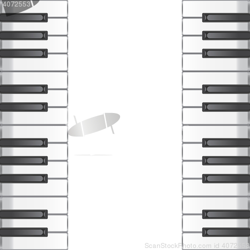 Image of music background with piano keys. illustration. 