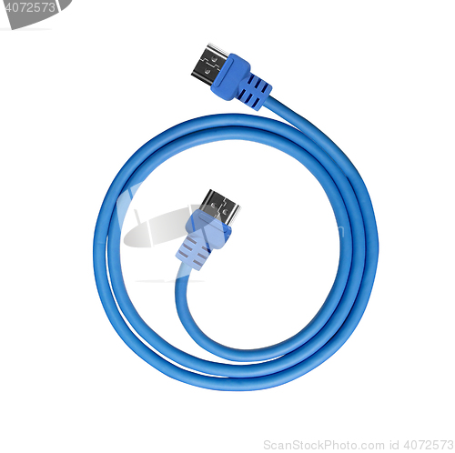 Image of Blue USB cable 