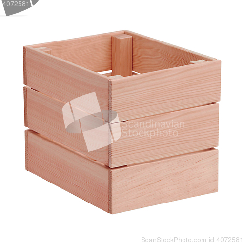 Image of Empty wooden fruit crate