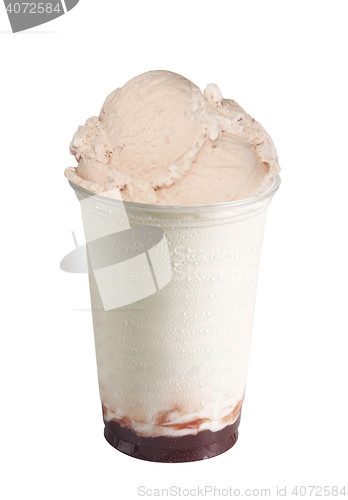 Image of Cup With Strawberry Soft Ice Cream