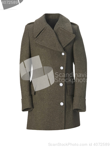 Image of man coat isolated on white