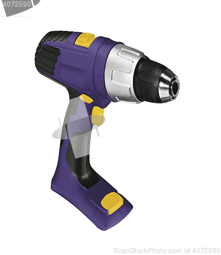 Image of Cordless drill isolated