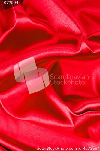 Image of red silk satin