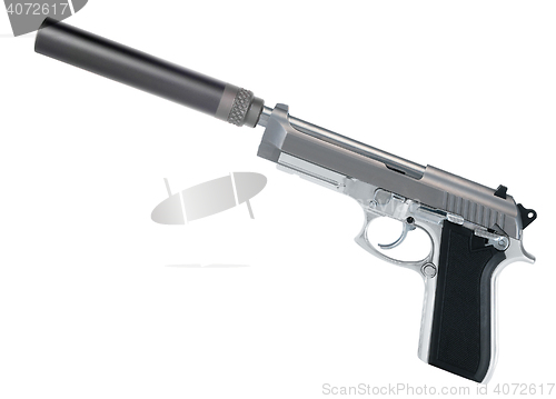 Image of Pistol with a silencer