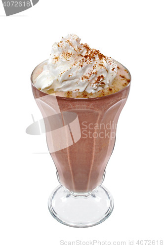 Image of  milkshake on white