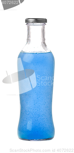 Image of glass with blue cocktail