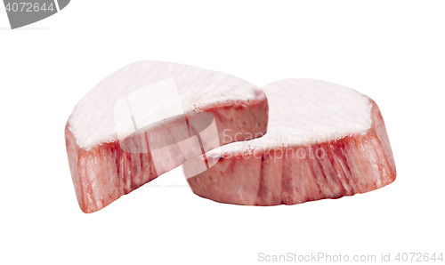 Image of raw meat isolated on white