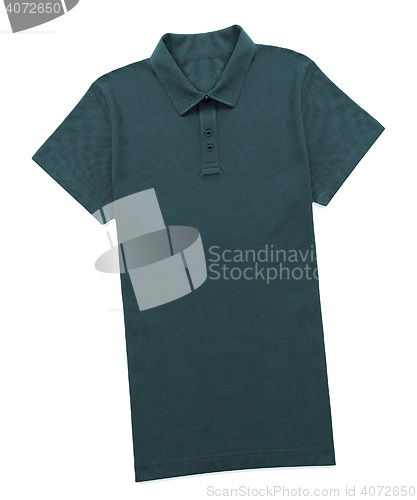 Image of blue shirt isolated on wgite