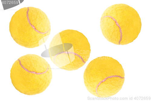 Image of Tennis ball isolated