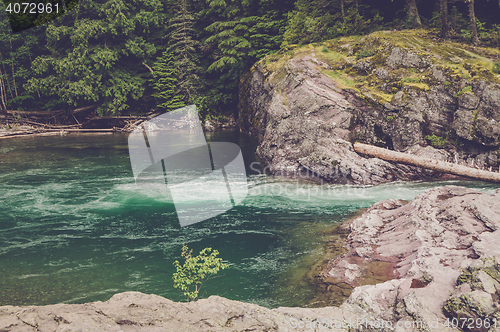 Image of River stream running in a creek