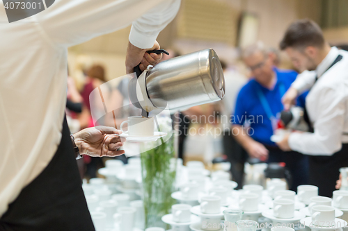 Image of Coffee break at conference meeting.