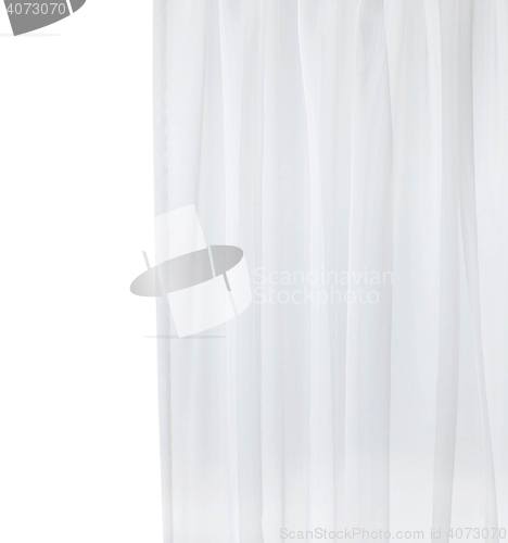 Image of shower curtain isolated