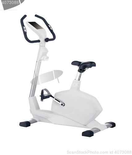 Image of Stationary training bicycle isolated 