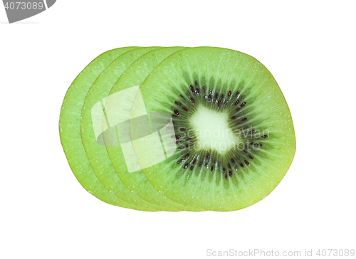 Image of Slices of fresh kiwi fruit