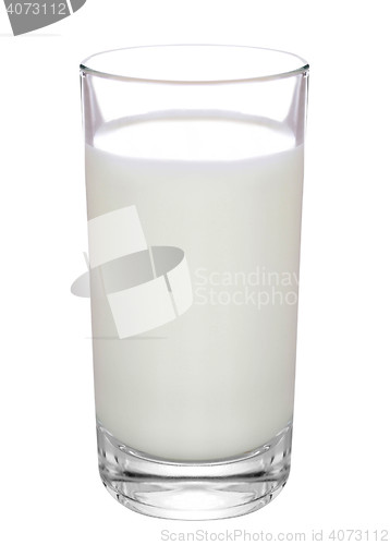 Image of glass of milk isolated