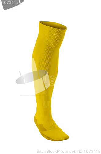 Image of yellow soccer sock