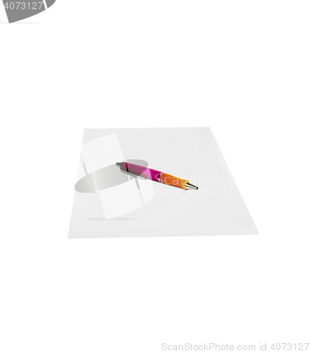 Image of Paper and pen