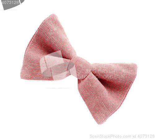 Image of red bow tie isolated