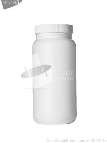 Image of Medical bottle on white background
