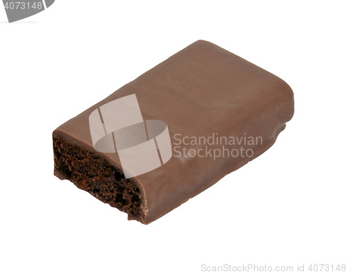 Image of Chocolate covered bar isolated