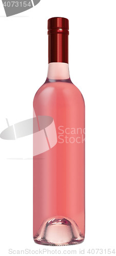 Image of red wine and a bottle