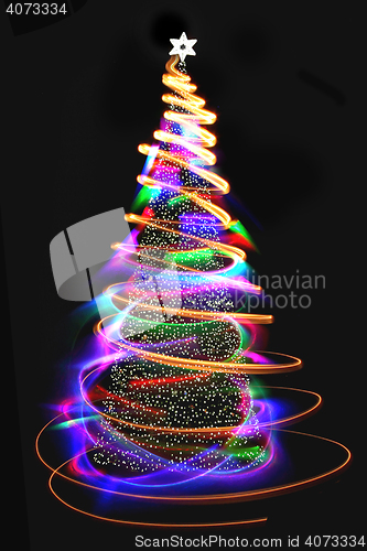 Image of abstract christmas tree