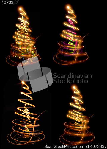 Image of abstract christmas tree